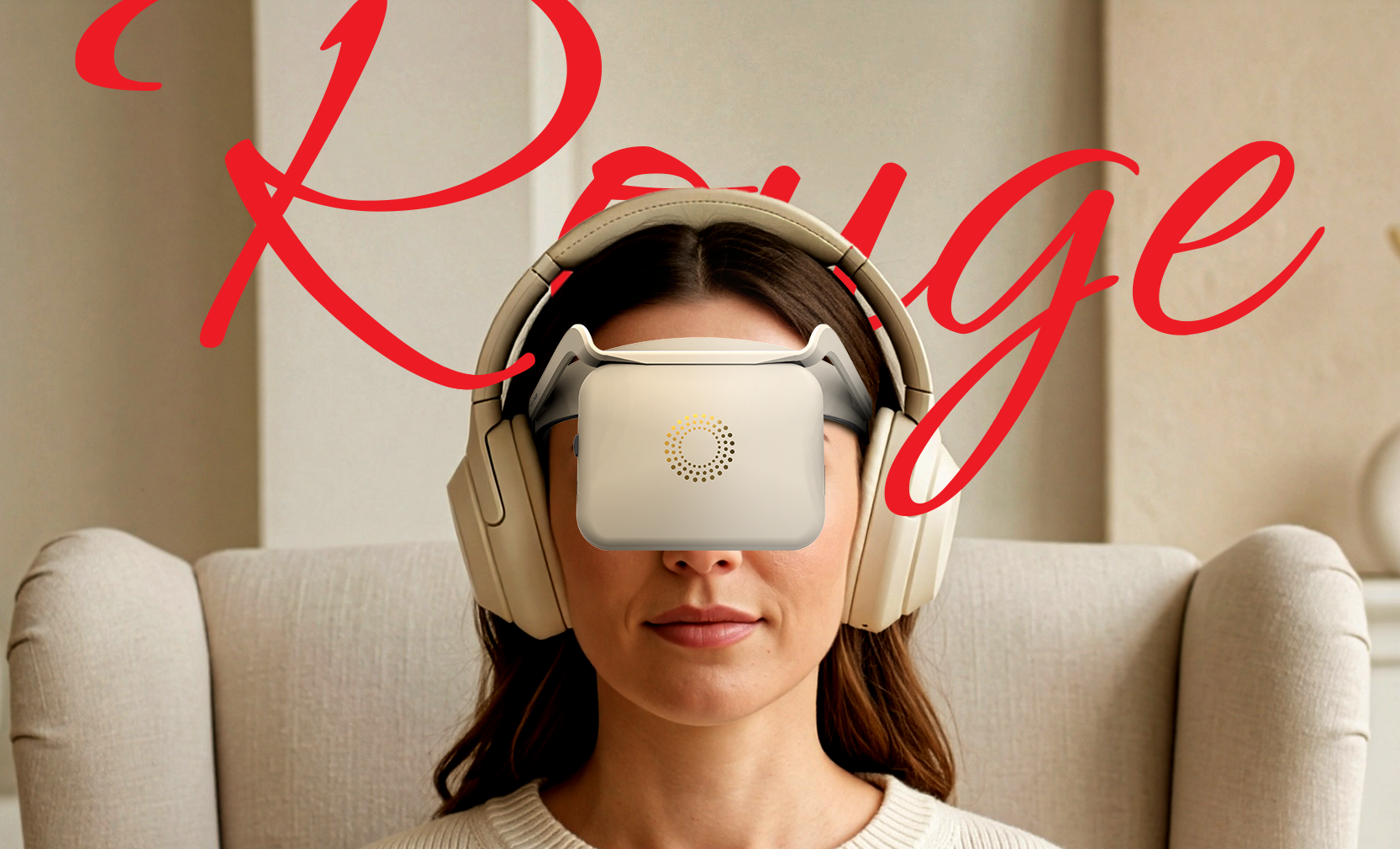 NeuroVIZR ROUGE: Deep Red Light & Sound for Evening Relaxation